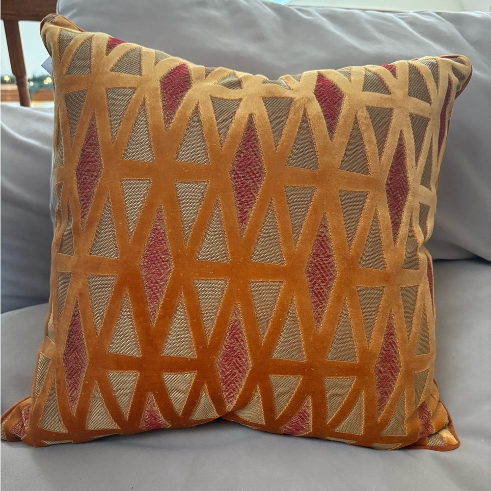 Geometric Velvet Throw Pillow Cover